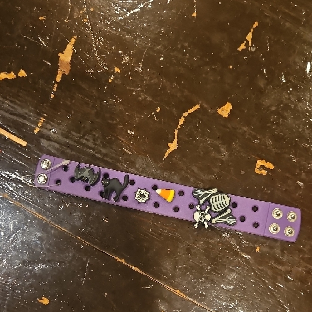Purple Jibbitz Bracelet